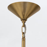 QUINTIESSE LIGHTING Saucer 1 lt Medium Pendant - Aged Brass