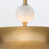 QUINTIESSE LIGHTING Saucer 4 lt Large Pendant - Aged Brass