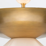 QUINTIESSE LIGHTING Saucer 4 lt Large Pendant - Aged Brass