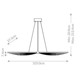 QUINTIESSE LIGHTING Seraph Chandelier - Matte Black