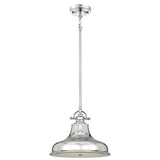 ELSTEAD Lighting Emery 1 Light Medium Pendant - Imperial Silver Quoizel