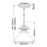 ELSTEAD Lighting Emery 1 Light Mini Pendant - Imperial Silver