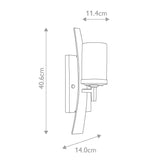 ELSTEAD Lighting Kyle 1 Light Wall Light - Imperial Bronze with Onyx Shade