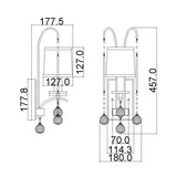 ELSTEAD Lighting Whitney 1 Light Wall Light - Imperial Silver