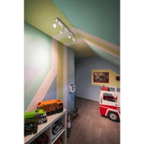 SLV PURI CW Indoor surface-mounted wall and ceiling light, quad, QPAR51, white, 4x50 W