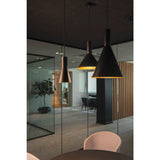 SLV PHELIA 130 E27 Indoor pendant, black/gold