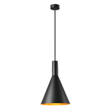 SLV PHELIA 280 E27 Indoor pendant, black/gold