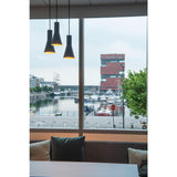 SLV PHELIA 130 E27 Indoor pendant, black/gold