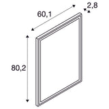 SLV TRUKKO WL Indoor LED wall-mounted light square defog aluminium