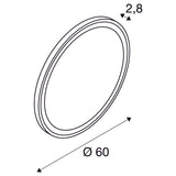 SLV TRUKKO WL Indoor LED wall-mounted light round aluminium