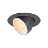 SLV NUMINOS® GIMBLE XS black / white recessed ceiling light, 3000 K 55°