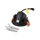 SLV NUMINOS® GIMBLE XS black / chrome recessed ceiling light, 3000 K 55°