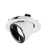 SLV NUMINOS® GIMBLE M white / chrome recessed ceiling light, 4000 K 55°