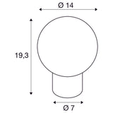 SLV TINY SUN Table Lamp G9, IP20, bronze, incl. UK Plug