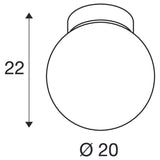 SLV SUN 20 ceiling-mounted light, round, 1x max. 60 W, E27, gold