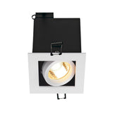 SLV KADUX 1 recessed fitting, single-headed, QPAR51, square, matt white, max. 50 W, incl. clip springs