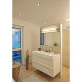 SLV TRUKKO 90 wall light, LED, 3000 K, chrome/white, H 90 cm, incl. LED driver