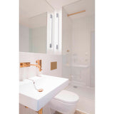 SLV TRUKKO 90 wall light, LED, 3000 K, chrome/white, H 90 cm, incl. LED driver