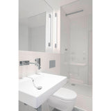 SLV TRUKKO 90 wall light, LED, 3000 K, chrome/white, H 90 cm, incl. LED driver