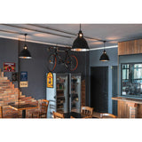 SLV PARA 380 pendant, A60, black, max. 160 W