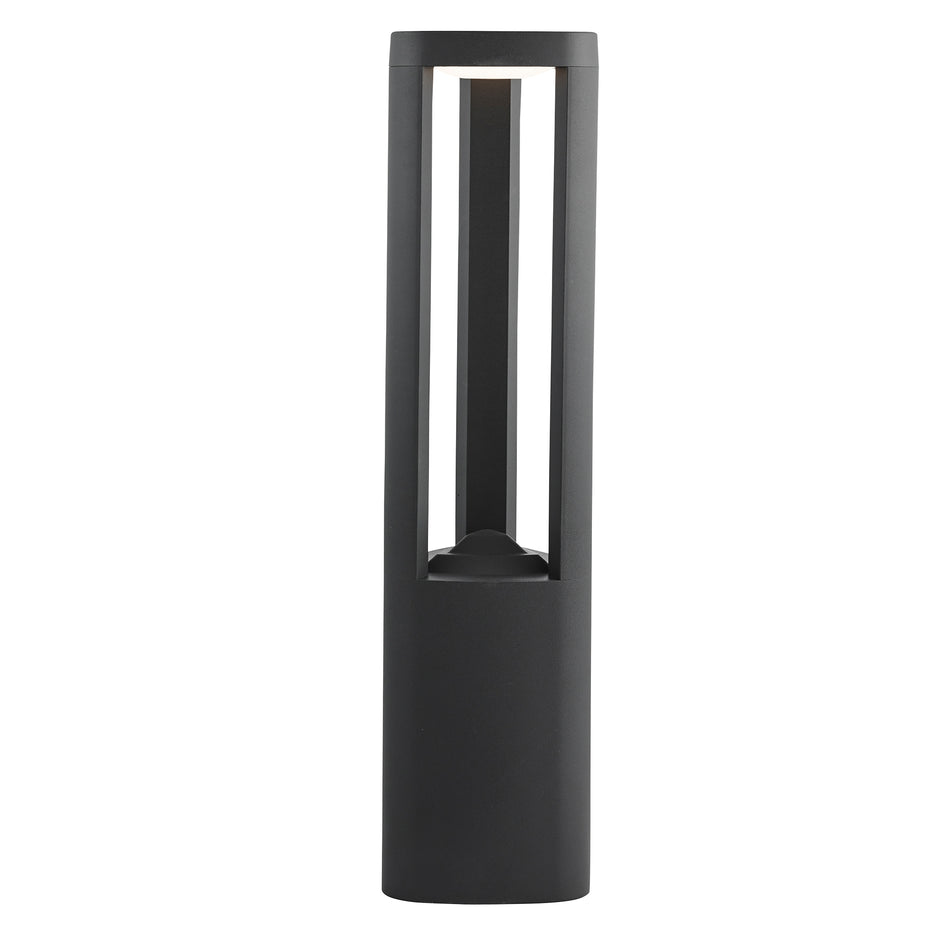 MICHIGAN Outdoor Post - Dark Grey Metal & Polycarbonate
