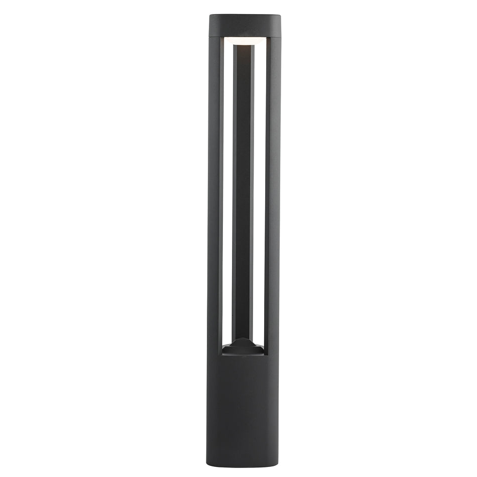 MICHIGAN Outdoor Post - Dark Grey Metal & Polycarbonate