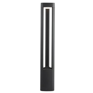 SEARCHLIGHT MICHIGAN Outdoor Post - Dark Grey Metal & Polycarbonate