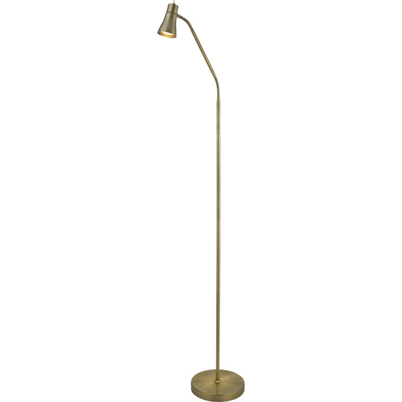 SEARCHLIGHT JOLLY Floor Lamp - Antique Brass Metal