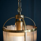 ENDON Lambeth Ribbed Pendant