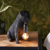 ENDON Pug Puppy Table Lamp - Matt Black