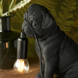 ENDON Pug Puppy Table Lamp - Matt Black