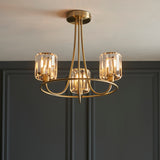 ENDON Berenice 3Lt Semi Flush - Antique Brass