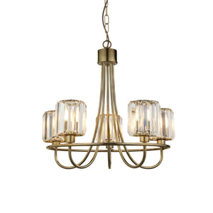 ENDON Berenice 5Lt Pendant - Antique Brass