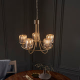 ENDON Berenice 5Lt Pendant - Antique Brass