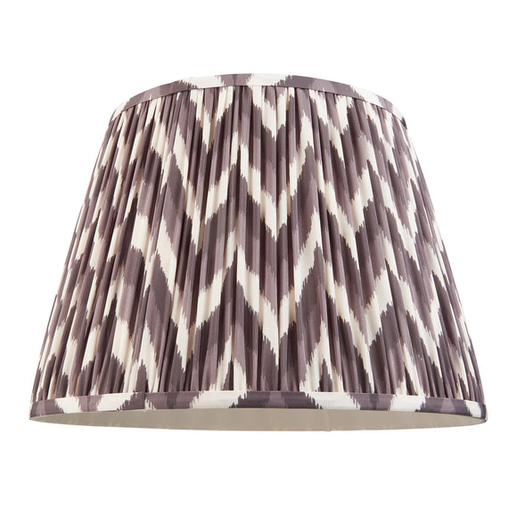 ENDON Zigzag 40cm Tapered Shade - Pearl Grey