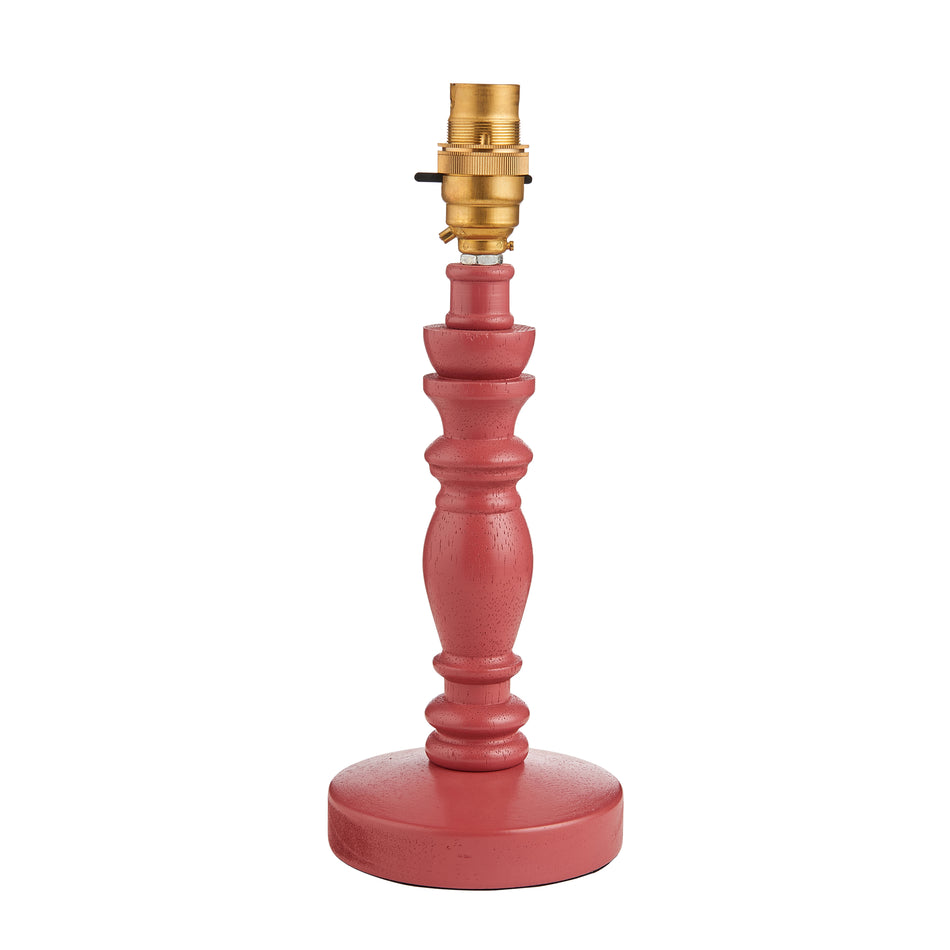 Bibury Table Base - Satin Pink