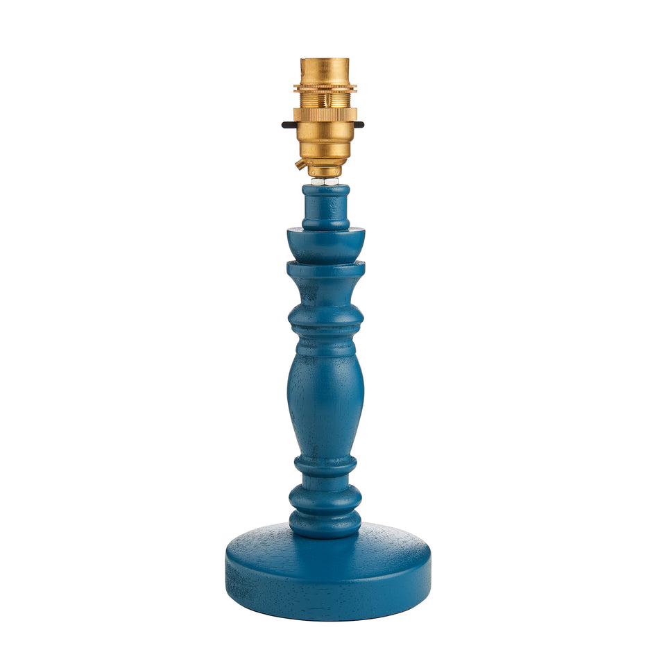 Bibury Table Base - Satin Marlin Blue
