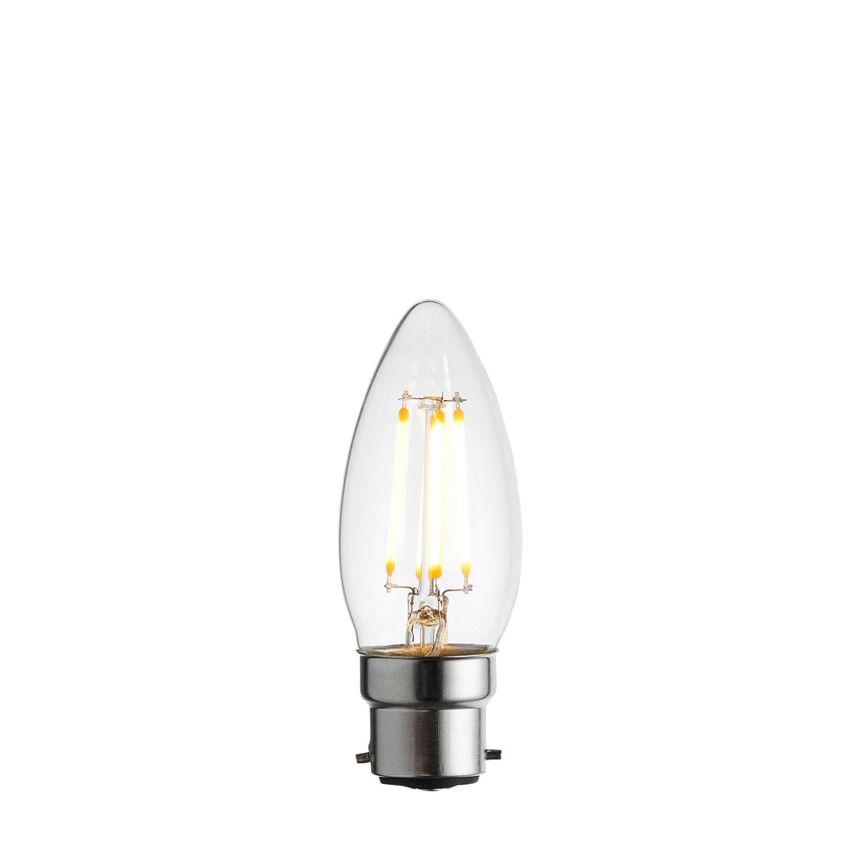 B22 LED filament candle Dimmable