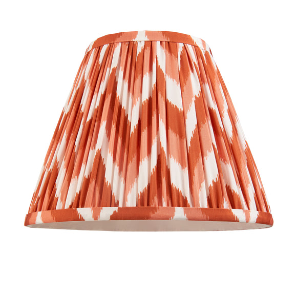 ENDON Zigzag 25cm Tapered Shade - Orange Apricot