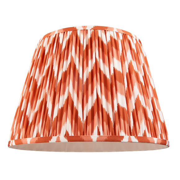 ENDON Zigzag 40cm Tapered Shade  - Apricot Orange