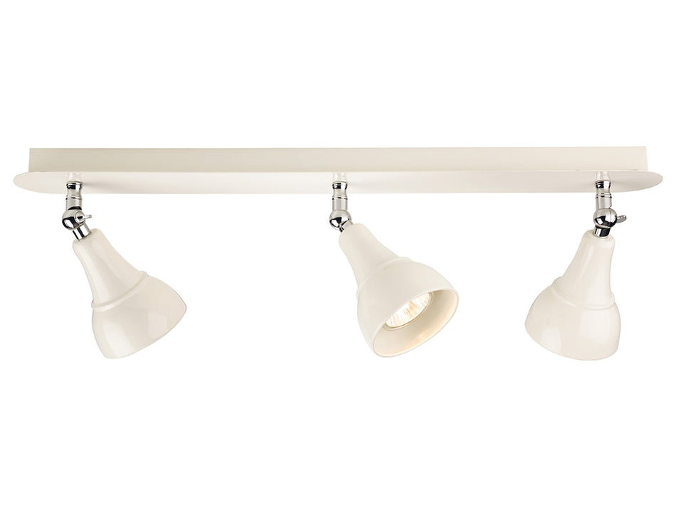 Country 3 Light Bar - Traditional Style in Cream, Directional Light