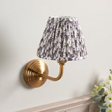 ENDON Obelisk Arc & Leaf 16cm Pearl grey shade