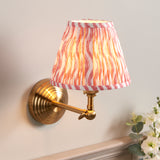 ENDON Obelisk Wing & Ripple 16cm Coral pink shade