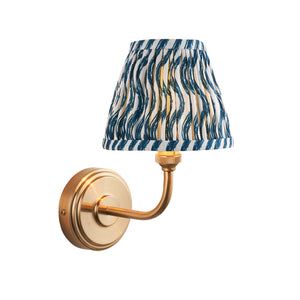 ENDON Step Arc Lamp Ripple 16cm Marlin blue shade