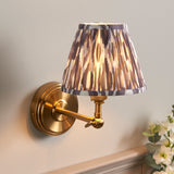 ENDON Step Wing Lamp & Ikat 16cm Pearl grey shade