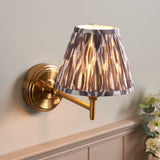 ENDON Step Fold & Ikat 16cm Pearl grey shade