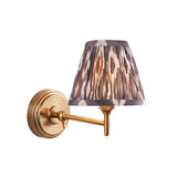 ENDON Step Fold & Ikat 16cm Pearl grey shade