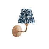 ENDON Obelisk Wing Lamp Leaf 16cm Shell bay blue shade