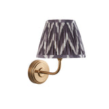 ENDON Step Arc Lamp & Zigzag 20cm Pearl grey shade