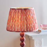 ENDON Higgledy & Ikat 35cm Coral pink shade